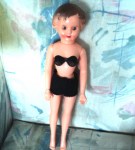plastic doll bra black